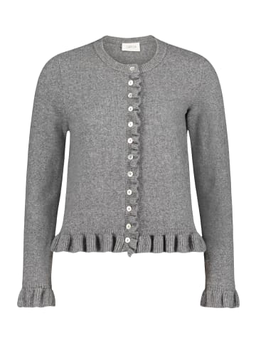 CARTOON Cardigan mit Rüschen in Grau