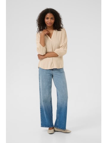 Kaffe Langarm-Bluse KAannika Regular fit in Feather Gray