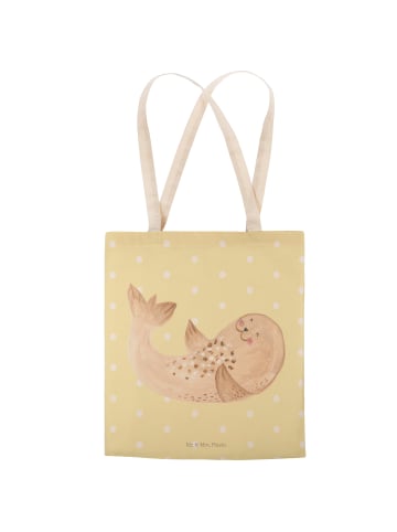 Mr. & Mrs. Panda Tasche Robbe Liegen ohne Spruch in Gelb Pastell