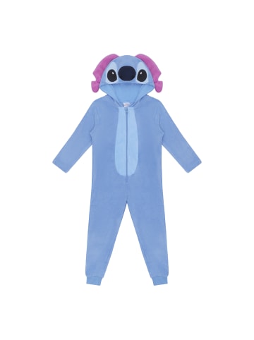 Spiderman Disney Stitch Kinder Onesie, Blau mit Rosa Ohren Jumpsuit in blau