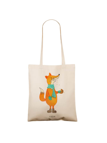 Mr. & Mrs. Panda Tote Bag Fuchs Keks ohne Spruch in Creme