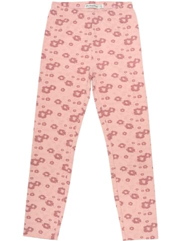 Minymo Kinder Leggings "Sweat Leggings with AOP (2-Pack)" in Rosa