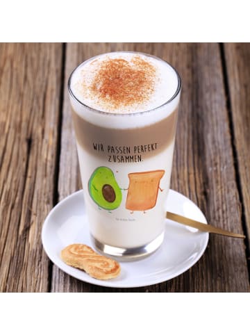 Mr. & Mrs. Panda Wasserglas Avocado Toast mit Spruch in Transparent