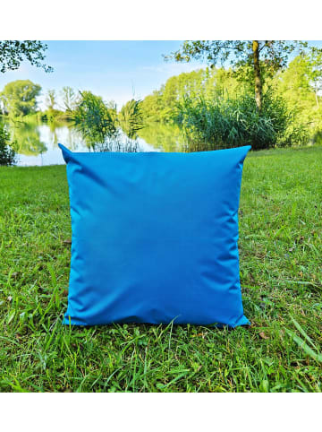 JACK 2er Set Outdoor Kissenhülle 60x60cm Uni in Meerblau