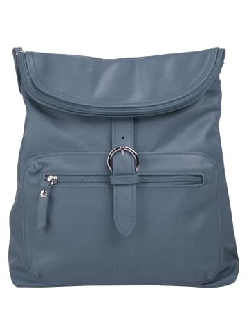 Forty degrees Rucksack echt Leder in blau