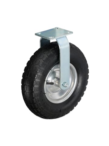 relaxdays Bockrolle in Schwarz/ Silber - 3.50-6