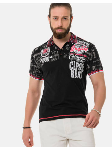 Cipo & Baxx Poloshirt in BLACK