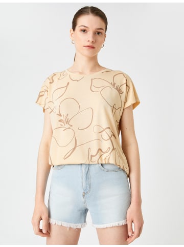 KOTON T-shirt in Beige