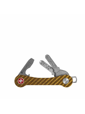 keycabins Schlüsselhalter Carbon in gold