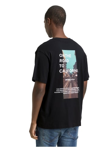 TOM TAILOR Denim Shirt in schwarz mehrfarbig - 0002