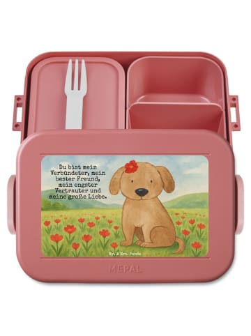 Mr. & Mrs. Panda MEPAL Bentobox Hund Dame Design mit Spruch in Rot Pastell