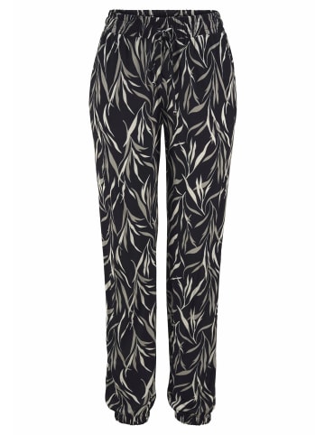 Buffalo Strandhose in schwarz-grün bedruckt