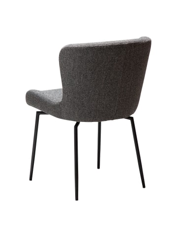 ebuy24 Esszimmerstuhl Glam Dunkel Grau 2er Set