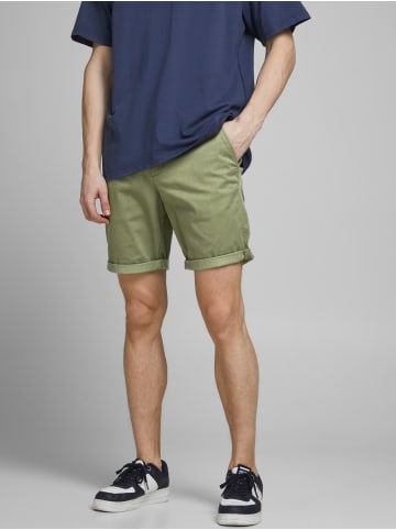 Jack & Jones Herren Shorts Mid Waist Chino Midi Bermuda Pants in Grün