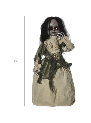 Outsunny Halloween-Dekoration-80L x 23B x 83H cm-Mehrfarbig