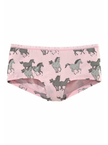 Petite Fleur Kids Panty in grau-meliert, rosé, türkis