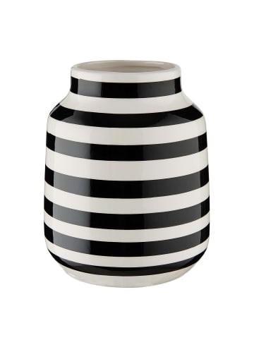 Butlers Butlers Vase MALIKA in Schwarz / Weiß