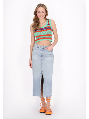 myMo Women Top in turquoise multicolor