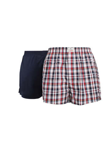 Tom Tailor Boxershort 2Er Pack Dakota in blau-hell-Streifen