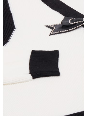 faina Women Cardigan in Weiss Schwarz