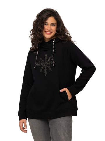 Ulla Popken Sweatshirt in schwarz