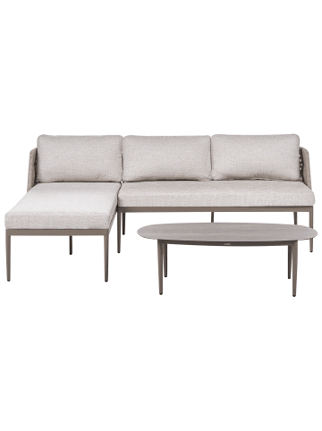 Beliani 2-tlg Sitzgruppe LEFFE in Beige