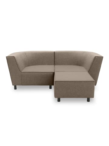 58 aufm Kessel GARTENLOUNGE Set 2 Brandie 206x77x176 mit Outdoorbezug in braun