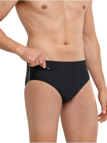 Schiesser Badehose Aqua 1er-Pack in Schwarz