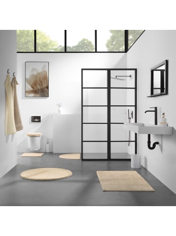 REDBEST Duschvorlage halbrund Frisco in sand-natur