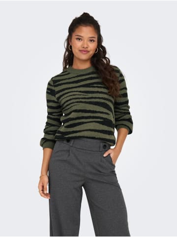 JACQUELINE de YONG Strickpullover Weich Warm Rundhals Langarm in Grün