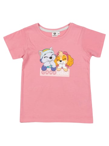 Paw Patrol Paw Patrol Schlafanzug Good vibes Pyjama Set Kurzarm in grau/rosa