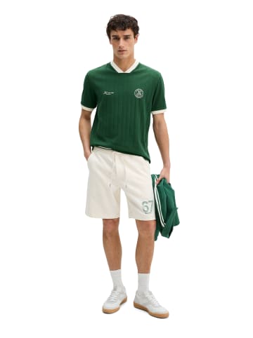 Marc O'Polo MOP Club '67 Football Tricot Shirt, Rib in Ivy Green
