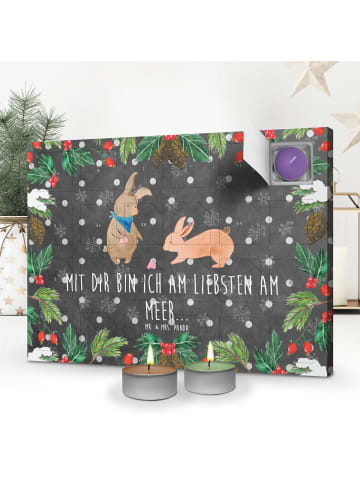 Mr. & Mrs. Panda Duftkerzen Adventskalender Hasen Muschel mit Sp... in Kreidetafel