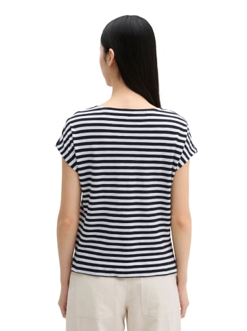 Marc O'Polo Gestreiftes T-Shirt regular in Schwarz