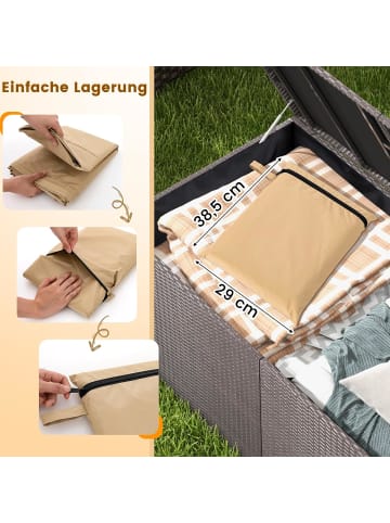 COSTWAY Wetterschutzhülle für Terrassenheizer 220 x 86,5 x 48,5 cm in Beige