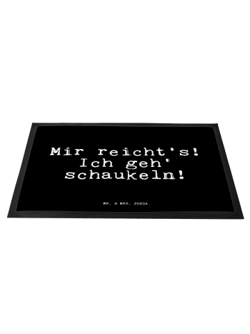 Mr. & Mrs. Panda Fußabtreter Mir reicht's! Ich geh'... mit Spruch in Schwarz