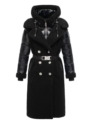 Navahoo Wintermantel Kuscheltraum 14 in Black