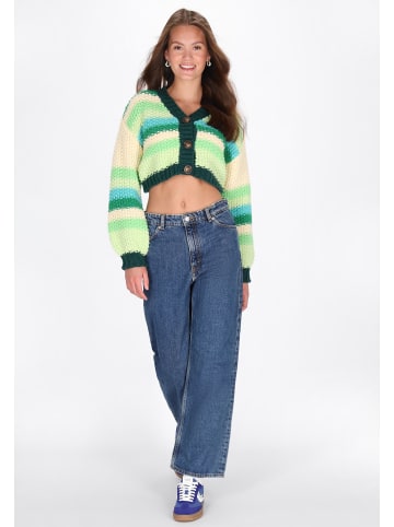 myMo Cardigan in green multicolor