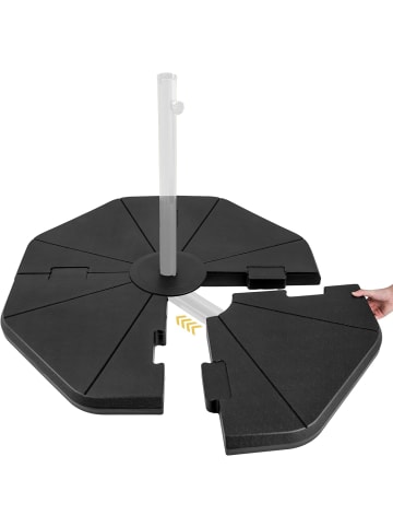 COSTWAY Sonnenschirmständer befüllbar bis 94 kg in Schwarz