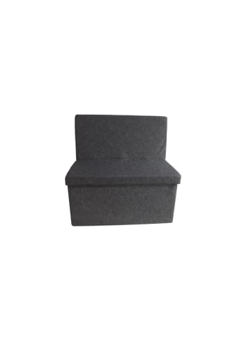 relaxdays Faltbarer Sitzhocker in Braun - (B)76 x (H)73 x(T)38 cm