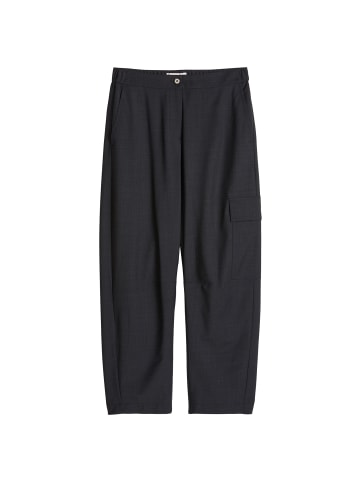 Marc O'Polo Woll-Cargohose barrel cropped in Burnt Coffee