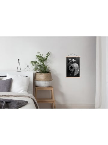 MuchoWow Poster mit Leiste Toilettenpapier (BxH)