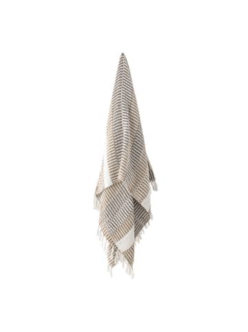 Bloomingville Decke Isnel aus recycelter Baumwolle in natur