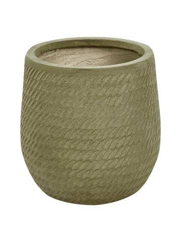 Beliani Outdoor Blumentopf LIVADIA in Grün - (W) 27 x (H) 32 x (L) 27 cm
