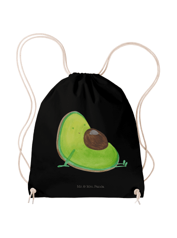 Mr. & Mrs. Panda Jutebeutel Avocado Schwangerschaft ohne Spruch in Schwarz