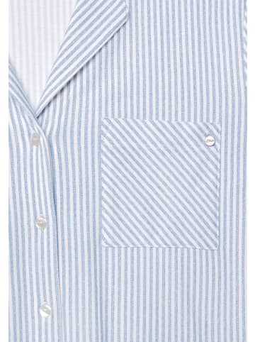 s.Oliver Pyjamaoberteil in himmelblau-gestreift