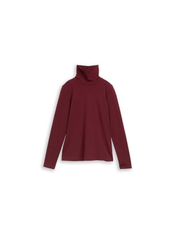 Tom Tailor Langarmshirt in Preppy Plum