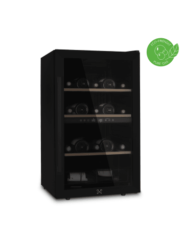 Les Petits Champs Weinkühlschrank 32 Flaschen CAVCDB32 Schwarz, Energieklasse G, Anti-UV, LED