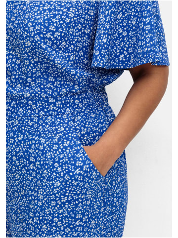 sheego by Joe Browns Jumpsuit in blau gemustert