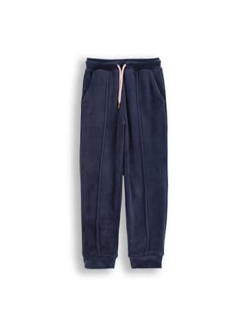 Coccodrillo Jogginghose aus Velours in dunkelblau